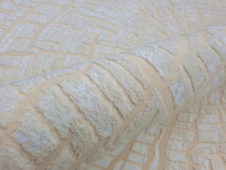 Dywan nowoczesny akrylowy do salonu SUN 1361 Kremowy Peach Cream PARIS