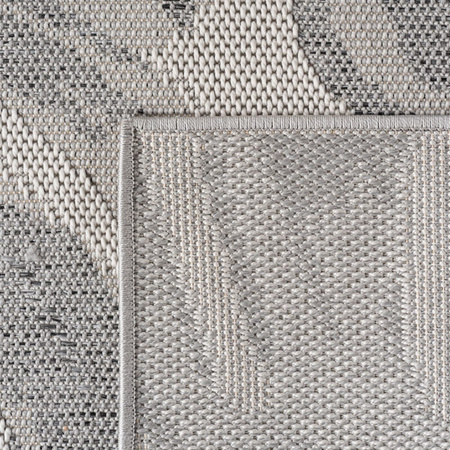 Dywan mata nowoczesny balkon, taras, patio LISTKI Szary DESERT
