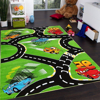 Dywan dziecięcy ULICE Zielony k444c BAMBI