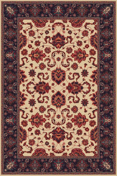 Dywan wełniany do salonu ASTERIA Granat ISFAHAN