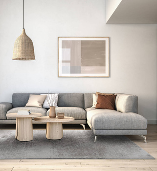 Dywan wełniany do salonu Agnella TIZO Antracytowy PLATINIUM