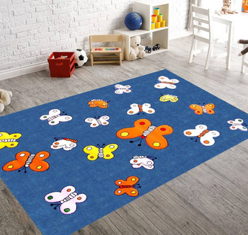 Dywan dziecięcy MOTYLE Niebieski 667 BAMBI
