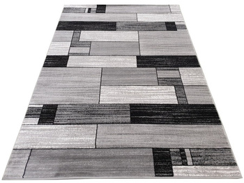 Dywan nowoczesny do salonu PROSTOKĄTY Szary 5053 LAPOS