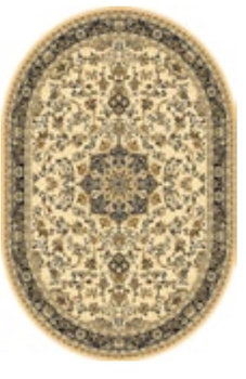 Dywan wełniany do salonu Dywilan KORDOBA Sepia 3 Owal POLONIA