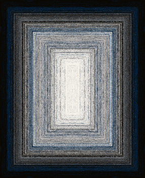 Dywan wełniany do salonu Agnella PLOMO Czarny Kwadrat AGNUS