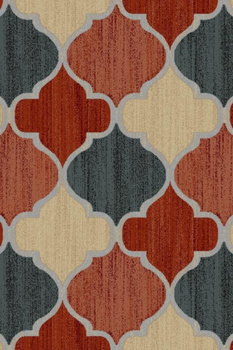 Dywan wełniany do salonu HAWWA Miedziany BASIC