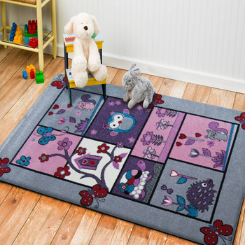 Dywan dla dzieci Domek Sowy Bella 04 Szary