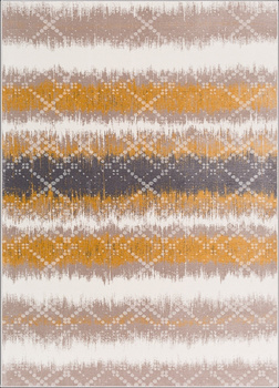 Dywan nowoczesny do salonu HORNAVAN Złoty SOFT