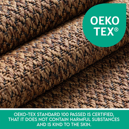 Dywan nowoczesny in-outdoor RAMKA Miedziany ZAGORAS