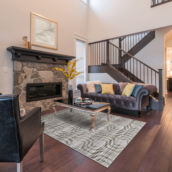 Dywan nowoczesny do salonu ANTO Beżowy SOFT SHRINK