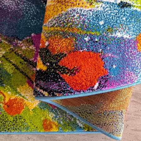 Dywan nowoczesny do salonu KWIATY Wielokolorowy 14 PICASSO