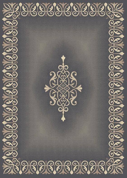 Dywan wełniany do salonu RAKAI Antracytowy MAGIC