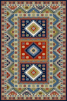 Dywan klasyczny do salonu ARAS Granat STANDARD