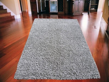 Dywan do salonu sypialni STALOWY Popiel Silver SHAGGY Fresee