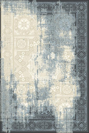 Dywan wełniany do salonu LIAVOTTI Blue Niebieski ISFAHAN