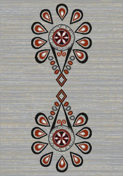 Dywan wełniany do salonu Agnella HAFT Szary BALLATA