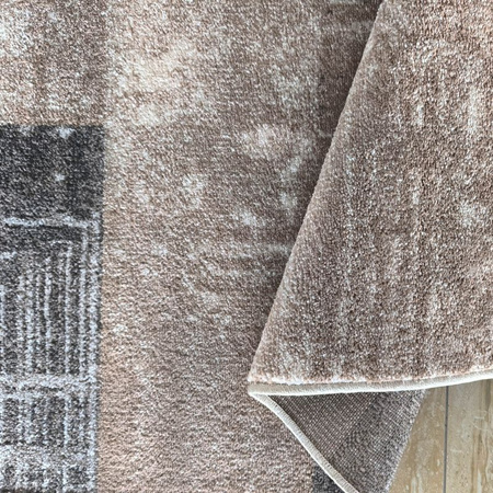 Dywan nowoczesny do salonu PARKETT 24 Brązowy PANAMERO