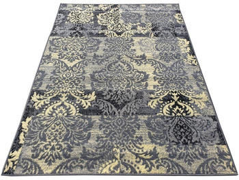 Dywan nowoczesny do salonu ORNAMENTY 260 Szary KATLA