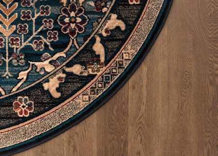 Dywan wełniany do salonu AMARA Szmaragd Koło ISFAHAN