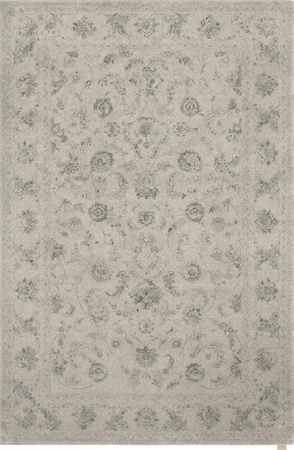 Dywan wełniany do salonu VINTAGE FLORA Beżowy DIAMOND