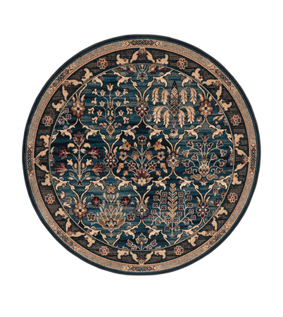 Dywan wełniany do salonu AMARA Szmaragd Koło ISFAHAN