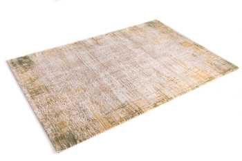 Dywan do salonu ekskluzywny akrylowy OLIMPIA Beżowo Złoty CLARRIS