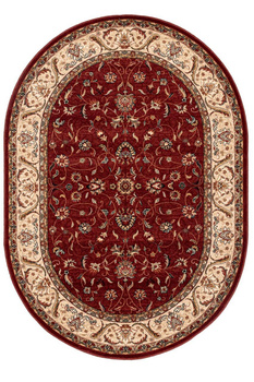 Dywan wełniany do salonu Dywilan ARIES Rubin Owal OMEGA