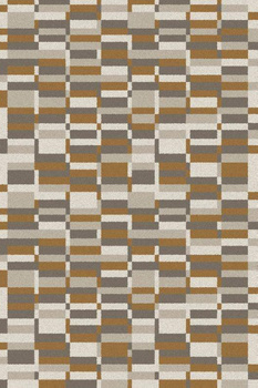 Dywan wełniany do salonu Agnella LUKI Miedziany Beżowy BALLATA