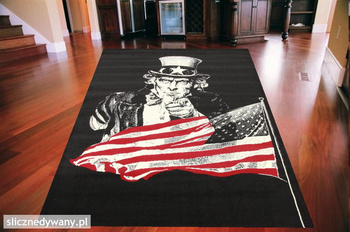 Dywan młodzieżowy UNCLE SAM Czarny CITY