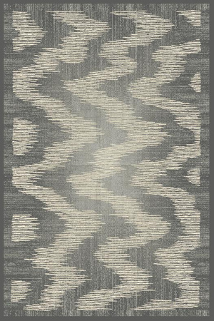 Dywan wełniany do salonu Agnella DETI Grafitowy Szary Szary ISFAHAN