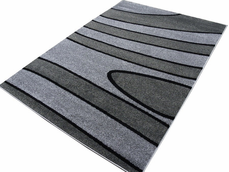 Dywan nowoczesny do salonu PASKI Ciemny Szary G845K ALANJA