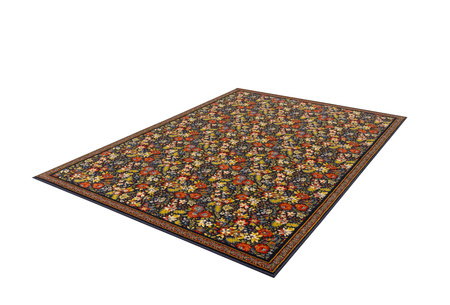 Dywan nowoczesny do salonu FLORIANA Granat Niebieski OPTIMAL