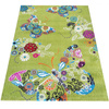 Dywan dziecięcy dla dzieci MOTYLKI 114 Zielony BELLA Kids