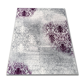 Dywan nowoczesny do salonu NAOMI Popielato Fioletowy ALFA NEW IDEA