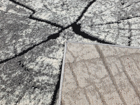 Dywan nowoczesny do salonu PNIAK Szary RC104 RAINBOW