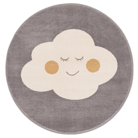 Dywan dziecięcy CLOUD Popiel Koło SOFT
