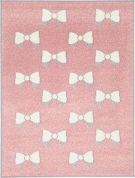 Dywan nowoczesny do salonu BOW Róż EDEN