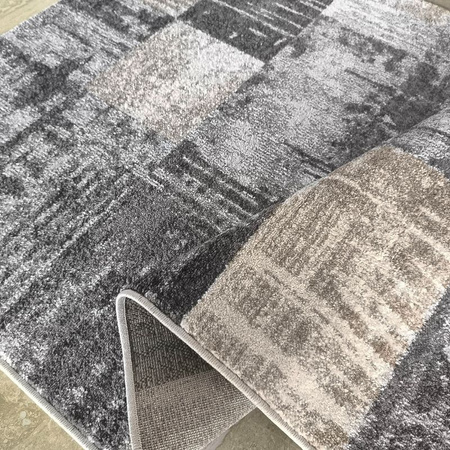 Dywan nowoczesny do salonu PARKETT 24 Szary PANAMERO