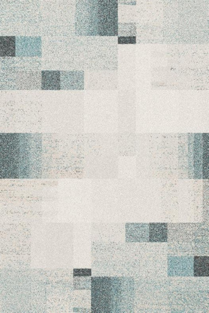 Dywan wełniany do salonu RUDER Niebieski MAGIC