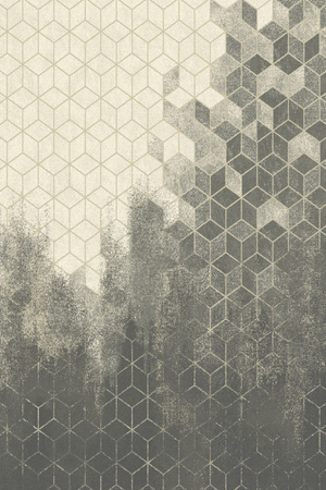 Dywan wełniany do salonu TELMAS Popiel ISFAHAN