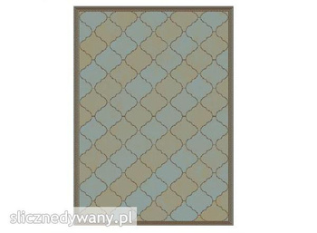 Dywan nowoczesny do salonu ROYAL Choco Grey Blue LUNA