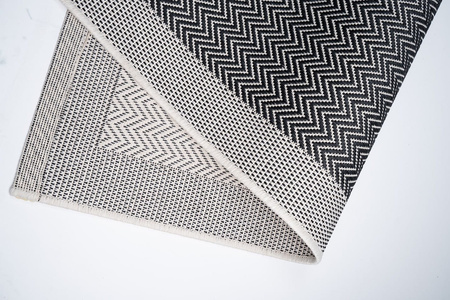 Dywan mata nowoczesny balkon, taras, patio CHEVRON Szary MIOVANI