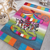 Dywan dziecięcy dla dzieci KATARYNKA KARUZELA 116 Różowy BELLA Kids