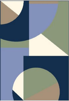 Dywan nowoczesny do salonu MUZA Niebieski ROCK