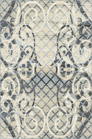 Dywan nowoczesny do salonu KOLU Szary GIZEL