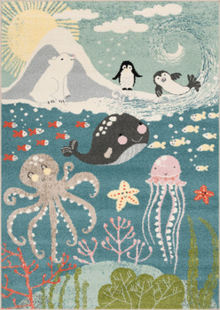 Dywan dla dzieci Agnella ARCTICA Lazurowy FUNKY TOP