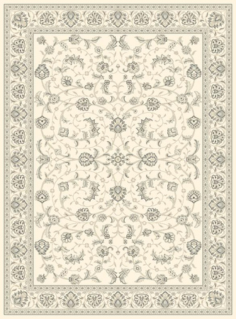 Dywan wełniany do salonu Agnella TAMUDA Kremowy ISFAHAN