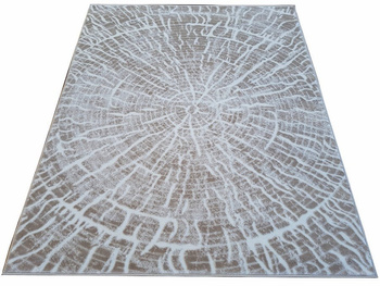 Dywan nowoczesny akrylowy do salonu SUN 1361 Beżowy Beige White PARIS