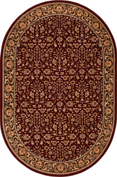 Dywan wełniany do salonu ITAMAR Owal Rubin ISFAHAN