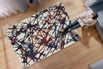 Dywan nowoczesny do salonu ABSTRAKCJA Krem ALFA